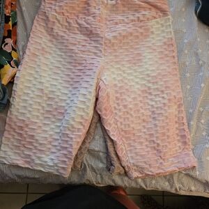 Hot Kiss Textured Mauve Athletic Shorts- BUNDLE of (3).